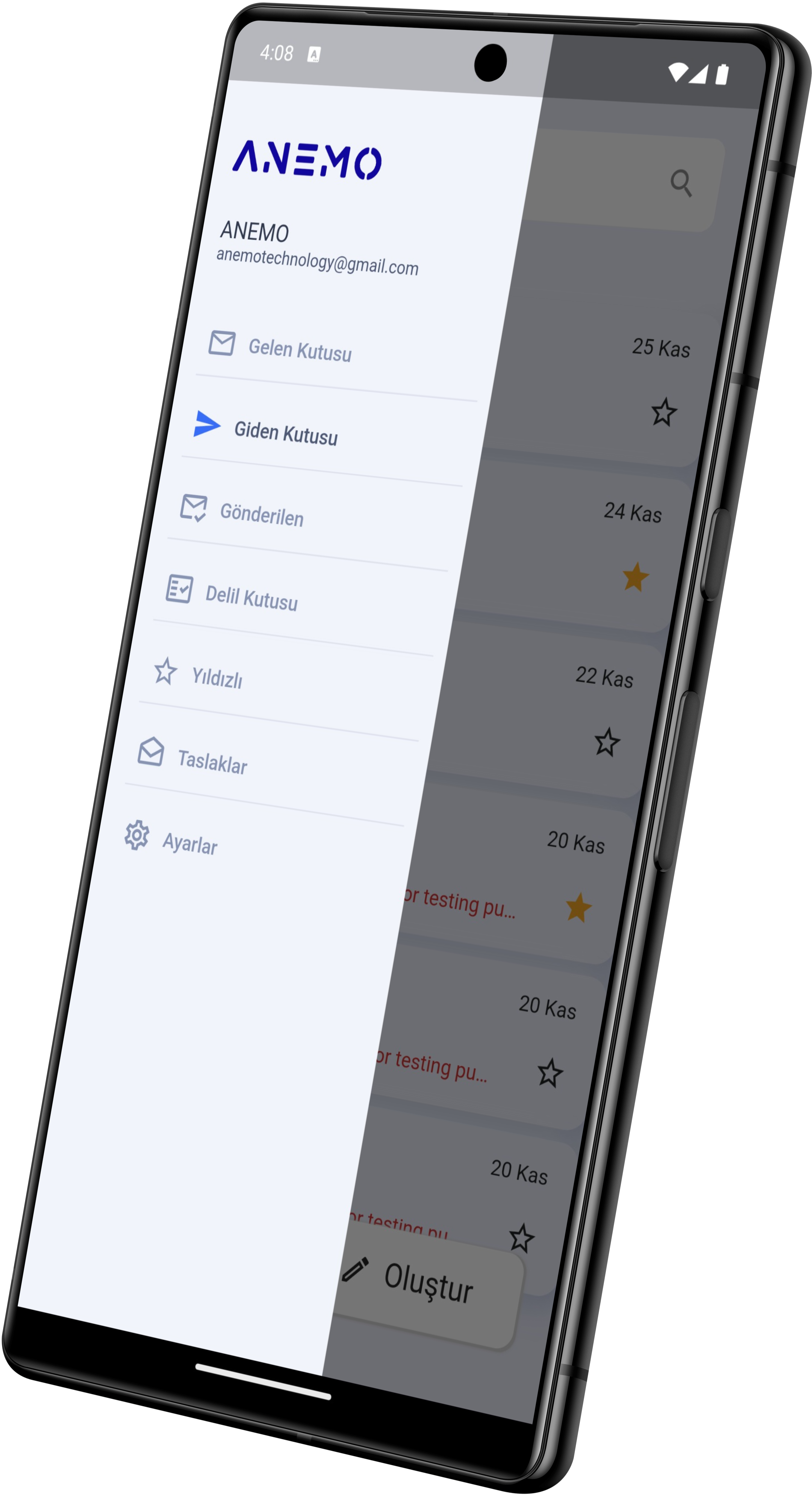 Mailing app is developed by Anemo