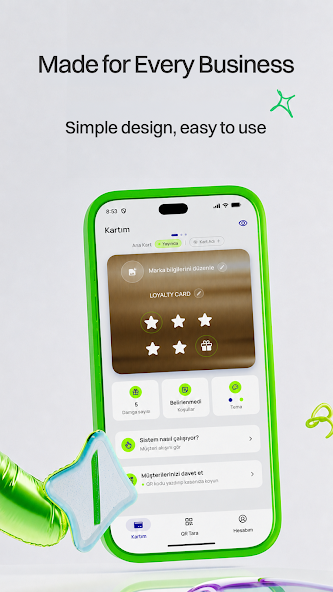 Mahalle Kart business app screen 2