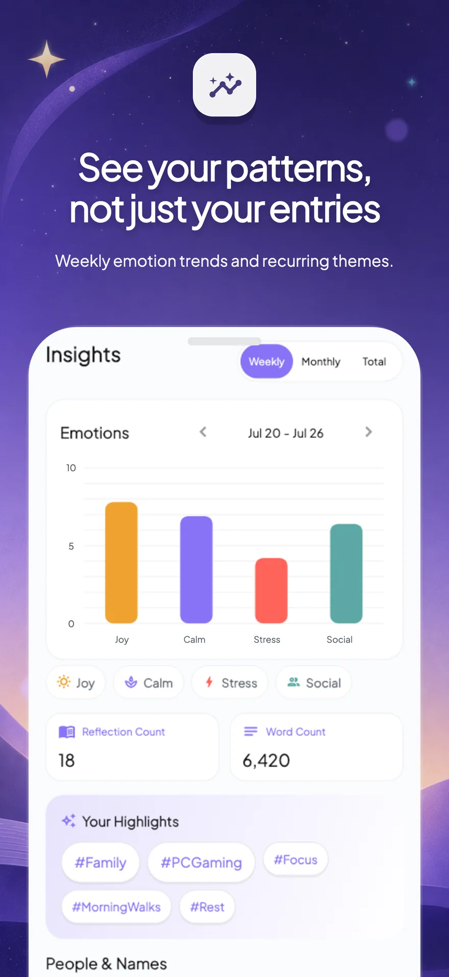 Reflectize app screen 3