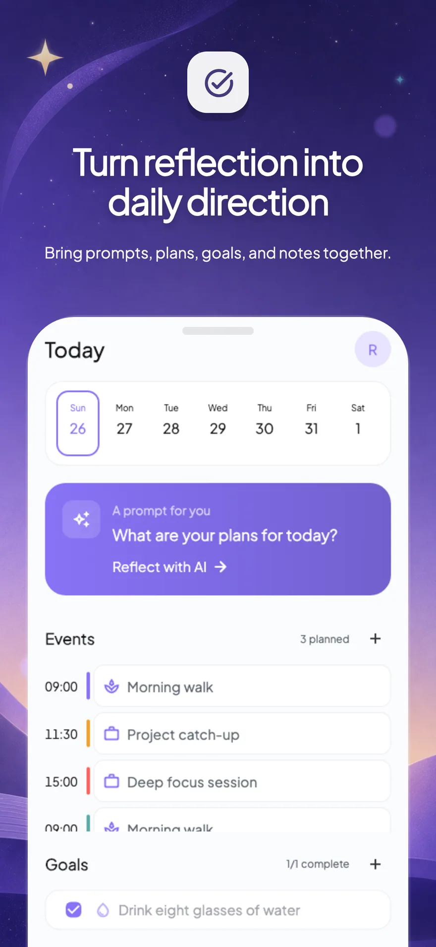 Reflectize app screen 4